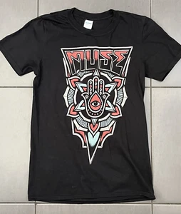 MUSE 2017 TOUR T-SHIRT SIZE S PRE-OWNED BLACK GILDAN - Picture 1 of 6