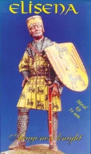 ELISENA 10201 - ARAGONESE KNIGHT, XIV Century - 54mm METAL KIT - Picture 1 of 4