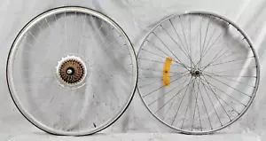 Ukai Sunshine 27" Road Bike Wheel Set 6 Speed Freewheel OLW126/100 Fast Shipping - Picture 1 of 23