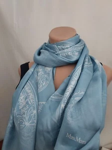 Pañuelo seda Max Mara azul claro - Imagen 1 de 1
