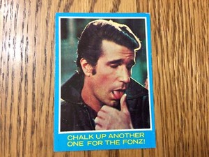 Vintage 1976 Topps Happy Days  Fonzie Card #31.