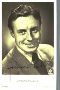 Johannes Heesters Original Signature On Ross Card No. 7598 A