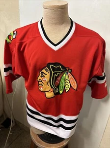 Starter Herren rot Chicago Blackhawks Hockey-NHL Sport Trikot Größe L/XL - Bild 1 von 7