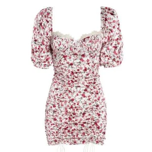 For Love And Lemons Melrose Dress White Floral XS NEW - Picture 1 of 5