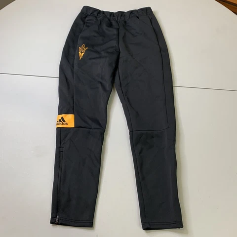 NWT Adidas Arizona State Sun Devils Pants M ASU Sports Black Yellow Team Issue Cover