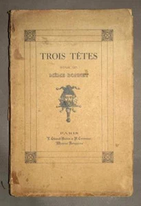 TROIS TÊTES SOUS UN MÊME BONNET 1936 livres autographes estampes romantique - Imagen 1 de 1
