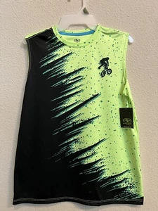 Athletic Works Boys Green Graphic Tank Top Cool Sporty Looking For Summer. - Picture 1 of 6