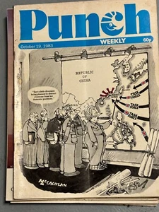 Punch Weekly Magazine October 19 1983 Falklands War Margaret Thatcher cover - Picture 1 of 2