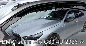 IN CHANNEL RAIN GUARDS FOR BMW 5 SERIES G60 ( 4PC SET) FITS 2024-UP - Foto 1 di 6