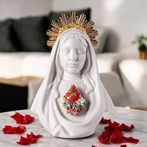 Lladro 01009762 Immaculate Heart of Mary Religious Sculpture #9762 + NEW F/S - Picture 1 of 5