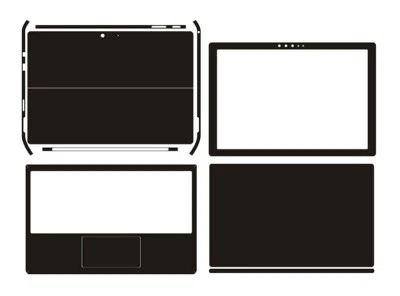 Laptop Sticker Skin Decal Carbon fiber Cover for Microsoft surface pro7 12" - Image 1 of 4