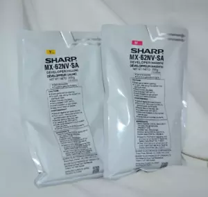*NEW* GENUINE SHARP MX-62NV-SA DEVELOPER ( 1 - YELLOW, 1 - MAGENTA ) - Picture 1 of 1