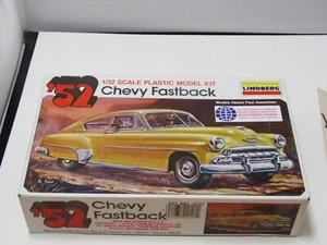 OLD LINBERG 52 CHEVEROLET FASTBACK # 2121 MODEL CAR KIT COMPLETE - Picture 1 of 2
