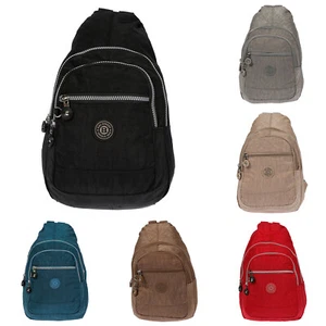 Piccolo zaino città nylon daypack uomo donna borsa nylon borsa a mano nuovo - Foto 1 di 40