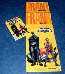 BATMAN AND ROBIN 1a Impresión Primera Aplicación PROFESOR PYG DC 2009 + Póster Promocional 11x33.5 - Imagen 1 de 1