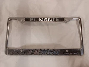 Longo Lexus, El Monte, California, Car Dealer Metal License Plate Frame - Picture 1 of 3