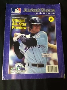 Colorado Rockies All Star Season Official Preview 1998 Larry Walker Cover Mag - Picture 1 of 8
