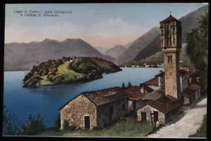 cartolina COMO lago di..isola comacina e chiesa s.giovanni - Picture 1 of 1