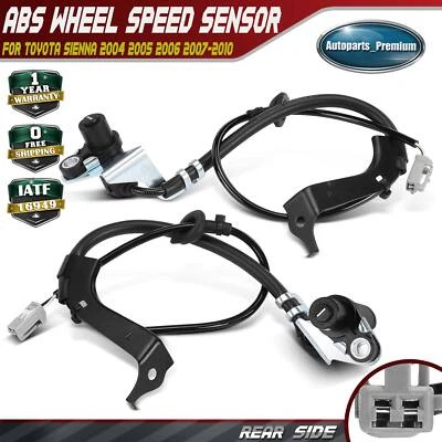 Sensor de velocidad de rueda ABS trasero izquierdo y derecho 2 piezas para Toyota Sienna 2004-2010 AWD Foto 1 de 4