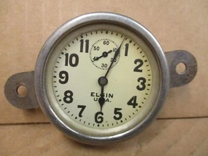 1910 1920s Elgin 313 Automobile Wind Up Dash Accessory Car Clock - Picture 1 of 6