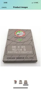 200 ORGAN DBXK5, DB-K5 Round Shank Commercial Embroidery Machine Needles 80/12 - Picture 1 of 3