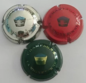 Halbalte Champagnerkapseln LA VIGNERONNE Nr. 2, 3 und 4! - Bild 1 von 1