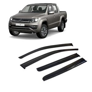 Windabweiser Regenabweiser Für VW Amarok 2009 - 2021 Pick Up Externe Passform - Afbeelding 1 van 10