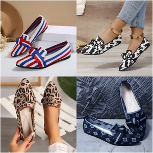 Ladies Loafers Slip On Pump Flats Comfy Women School Shoes Size Boat Work Office - Picture 1 of 34