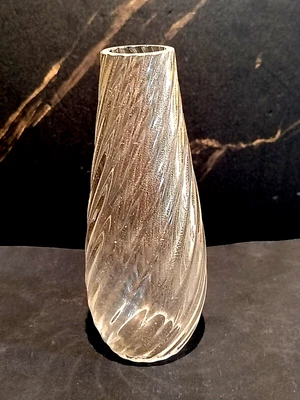 MURANO GLASS LAMPSHADE, GOLD DECORATED, H 175 mm, HOLE 41 mm, HANDMADE - Image 1 of 4