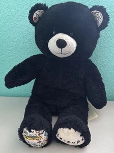 Build-a-Bear Officina Televisione 'Amici' Spettacolo TV Orso Nero Peluche Giocattolo 17" - Foto 1 di 6