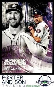 Justin Verlander 2018 Topps Superstar Sensations #SSS-26 Houston Astros - Picture 1 of 2