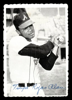 1969 TOPPS DECKLE EDGE #17 FELIPE ALOU NM - Image 1 of 2