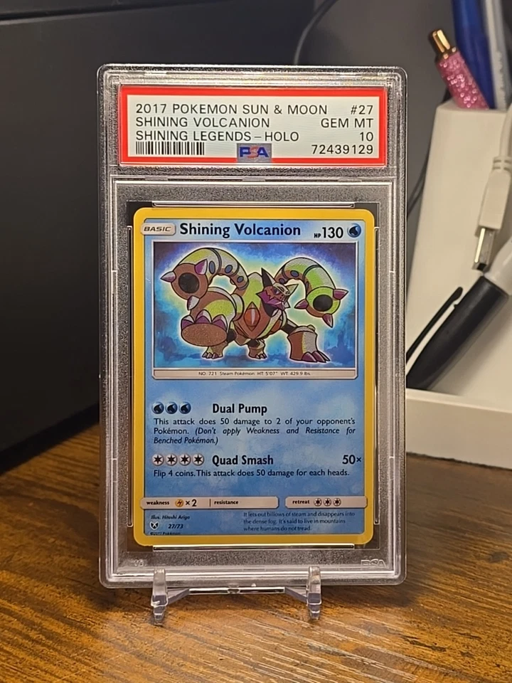 Pokémon TCG Shining Volcanion Shining Legends Holo PSA 10 - Image 1 of 1