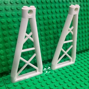 Lego 64449 Support 1 x 6 x 10 Girder Triangular White - (Lot of 2) - Picture 1 of 2