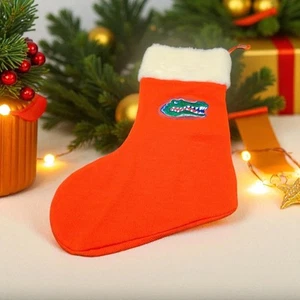 FLORIDA GATORS Embroidered Knit Christmas Stocking, Orange Green - Picture 1 of 5
