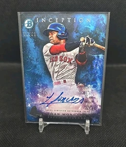 2016 Bowman Inception Yoan Moncada CPA-JG Baseball Card Auto 50/99 Red Sox - Picture 1 of 2