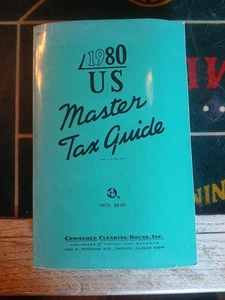 Vintage U.S. MASTER TAX GUIDE BOOK 1980 - Picture 1 of 4