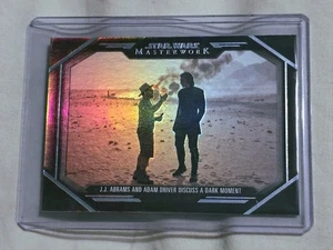 2024 Masterwork Star Wars #BTS-19 JJ Abrams & Adam Driver Discuss Foil /299 - Picture 1 of 2