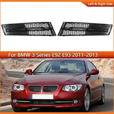 For 2011-2013 BMW 335i 328i E92 E93 Front Bumper Fog Light Grilles LH+RH Grills Foto 1 de 4