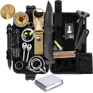 Survival Kit 28 in 1, Survival Gear Tool Notfallgeschenk für taktische Ausrüstung - Bild 1 von 7