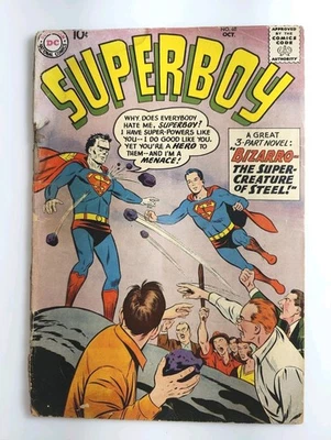 Superboy #68 Low Grad DC 1958 Origin 1st Bizarro App Silver Age Key 10c Superman - Image 1 of 4