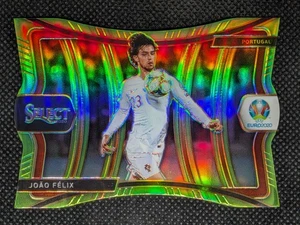 Joao Felix 2020 Panini Select verde neón troquelado Prizm #/149 Portugal - Imagen 1 de 2