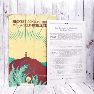 Yogananda SRF Welcome Book + Member Letter c.1930s Ultra-Rare Spiritual Find - Picture 1 of 23