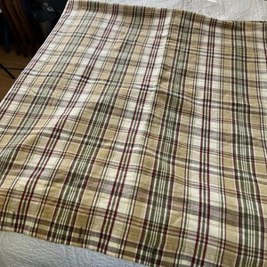 Park Designs Thyme Cotton Shower Curtain Plaid Masculine Fall Cozy  64x66” - Picture 1 of 9