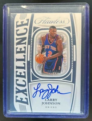 2023-24 Flawless Larry Johnson Excellence Signatures Auto #19/25 Knicks Foto 1 de 2