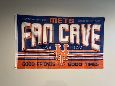 New York Mets Flag 3’x 5’ Fan Cave Man Cave Banner - Image 1 of 4