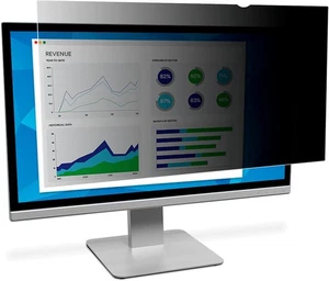 3M Privacy Filter for 24 inch widescreen LCD monitor. Black anti-glare privacy - Picture 1 of 10