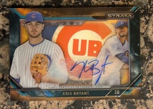 2015 Topps Strata Shadowbox Signatures ON CARD Autograph Kris Bryant Rookie Card - Picture 1 of 2