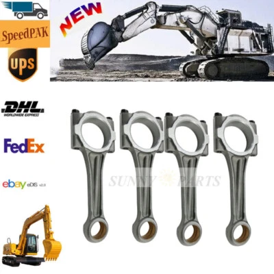 Brand New Higher Quality 4X Connecting Rods Replacement For Kubota V3307 Engine - Image 1 of 4