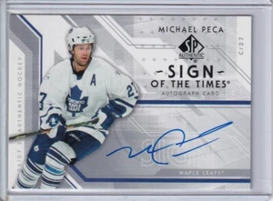 2006-07 SP Authentic Sign of the Times Michael Peca AUTO - Toronto Maple Leafs - Picture 1 of 2
